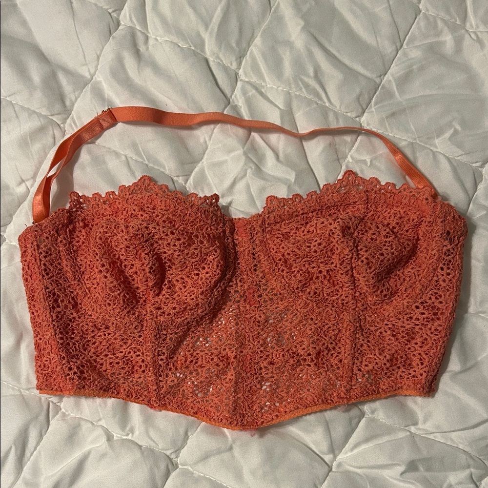 Intimately Free People lace coral bralette